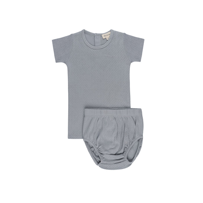 Organic Cotton Amore Pointelle Collection - Two Piece Set