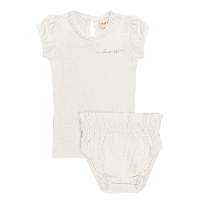 Organic Cotton Amore Pointelle Collection - Two Piece Set