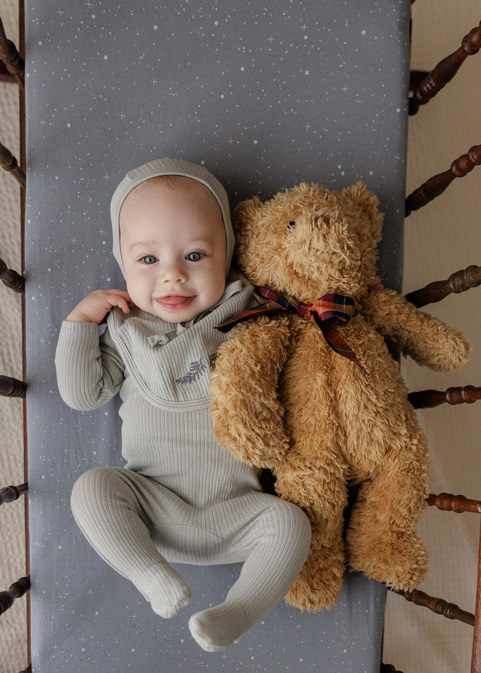 Organic Cotton Embroidered Collar Collection - Paci Clip