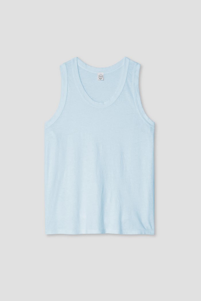 Organic Cotton Hemp Tank - Beach Blue