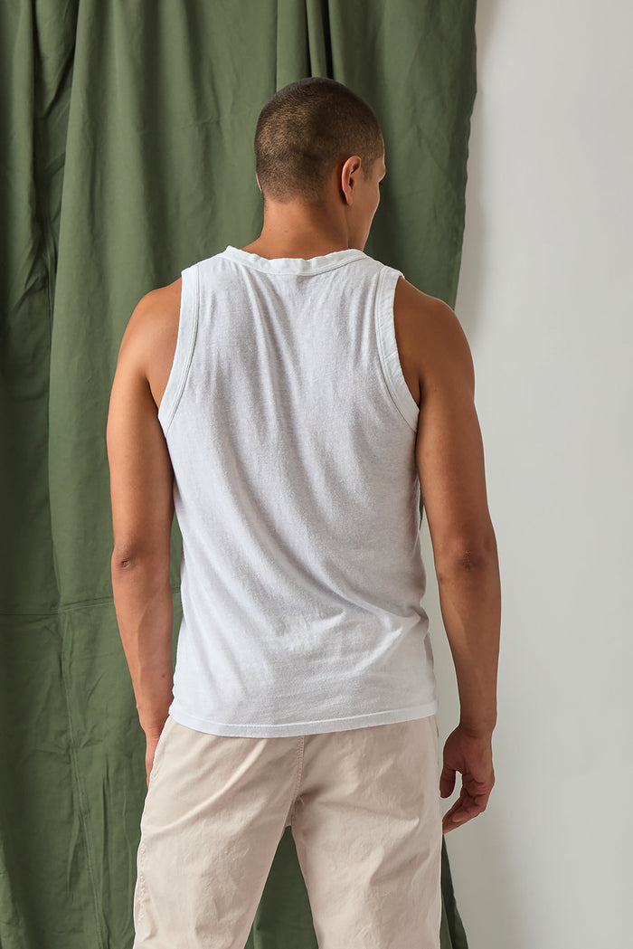 Organic Cotton Hemp Tank - Beach Blue