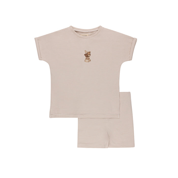 Organic French Terry - Bear Collection - Tee and Short Set Boys