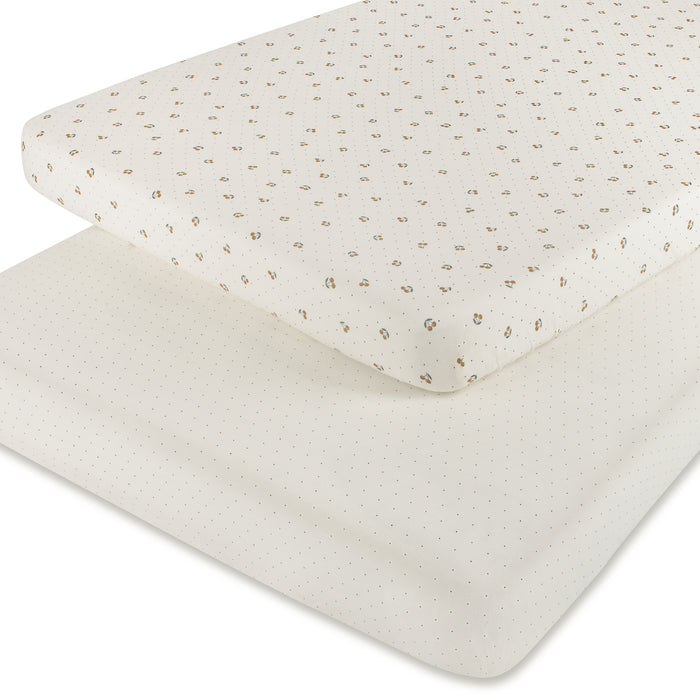 Breathable Yellow Cherry Baby Sheets