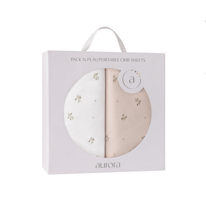 Two-Pack Portable Crib Sheets