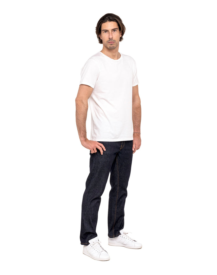 pantalon regular blue PULLIN en coton