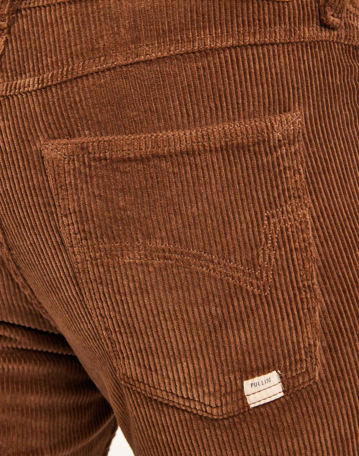 pantalon regular choco PULLIN en coton