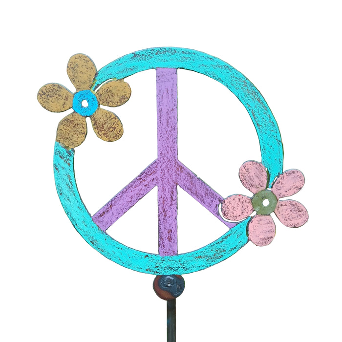 Peace Sign Plant Stake