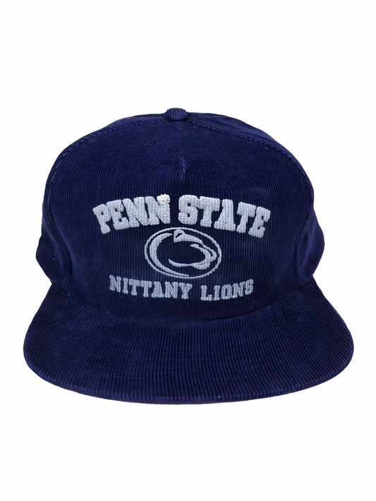 PENN STATE UNIVERSITY NITTANY LIONS VINTAGE 1990'S CORDUROY SNAPBACK HAT DEADSTOCK