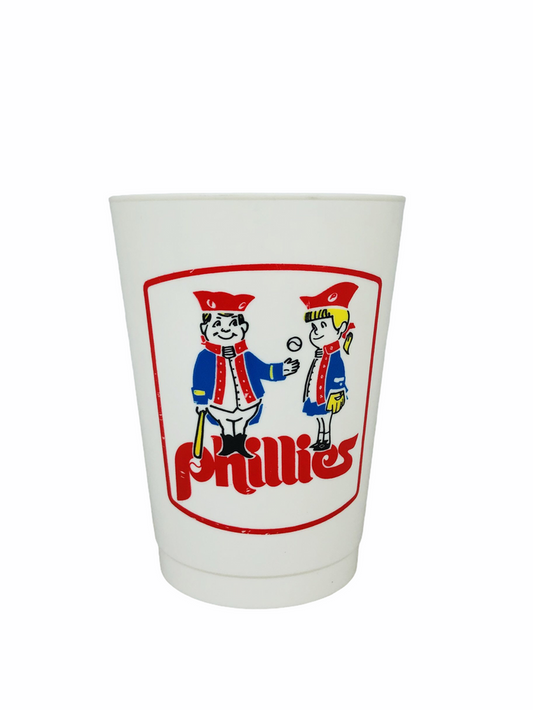 PHIL & PHILLIS PHILADELPHIA PHILLIES VINTAGE 1970'S PLASTIC CUP