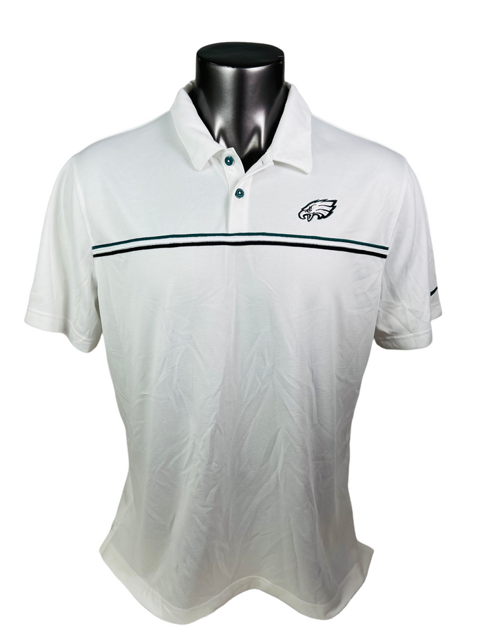 PHILADELPHIA EAGLES TEAM ISSUED NIKE DRI-FIT GOLF SHIRT ADULT XL