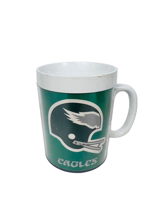 PHILADELPHIA EAGLES VINTAGE 1980'S PLASTIC COFFEE MUG