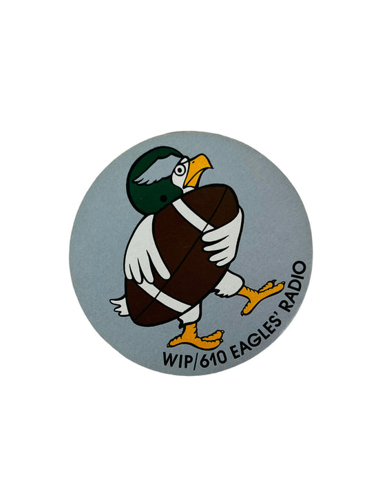 PHILADELPHIA EAGLES VINTAGE 1980'S WIP 610 RADIO PROMOTIONAL STICKER