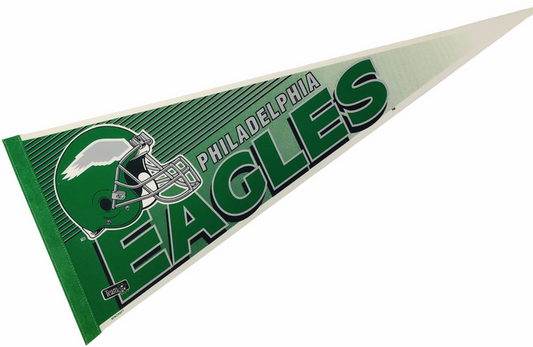 PHILADELPHIA EAGLES VINTAGE 1990'S PENNANT - DEADSTOCK