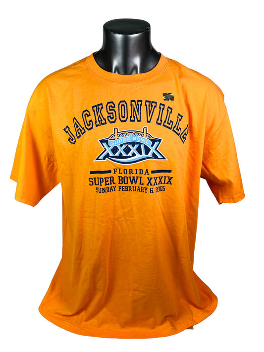 PHILADELPHIA EAGLES VINTAGE 2005 SUPER BOWL XXXIX 39 T-SHIRT ADULT XL