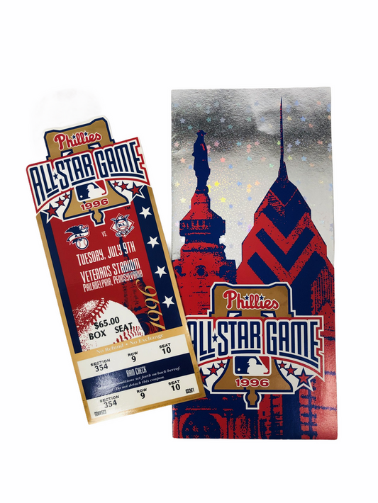 PHILADELPHIA PHILLIES VINTAGE 1996 ALL STAR GAME VETERANS STADIUM TICKET SET