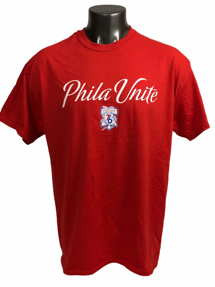 PHILADELPHIA SIXERS PHILA UNITE 2018 PLAYOFF T-SHIRT ADULT XL
