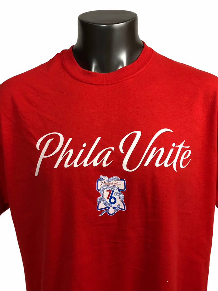 PHILADELPHIA SIXERS PHILA UNITE 2018 PLAYOFF T-SHIRT ADULT XL