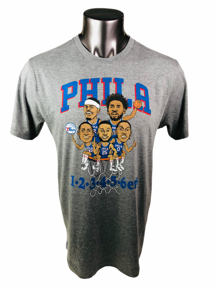 PHILADELPHIA SIXERS RETRO "PHILA" 2018 PLAYOFF HOMAGE T-SHIRT