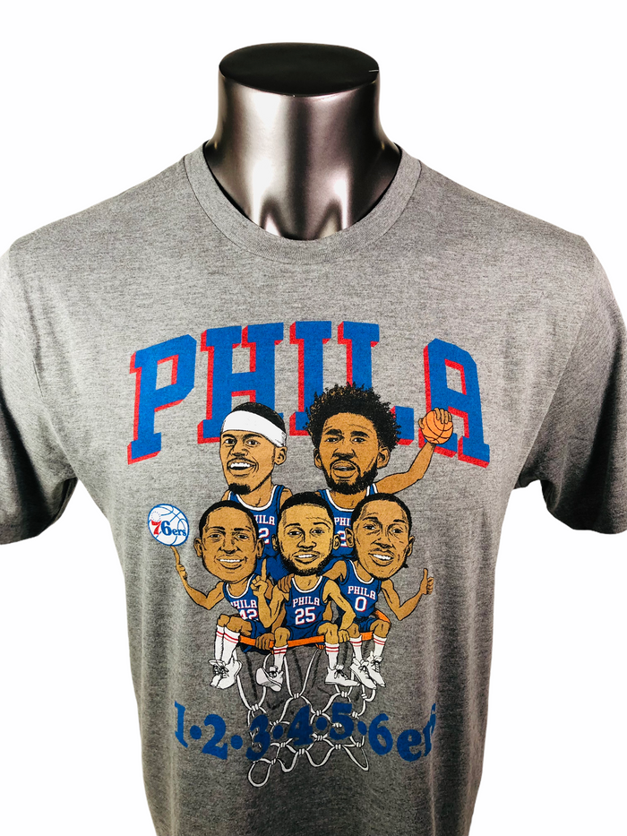 PHILADELPHIA SIXERS RETRO "PHILA" 2018 PLAYOFF HOMAGE T-SHIRT