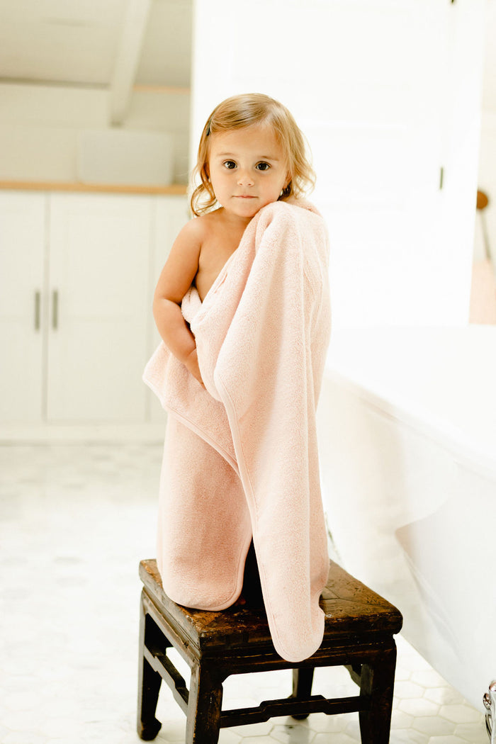 Pink Hooded Towel & Washcloth