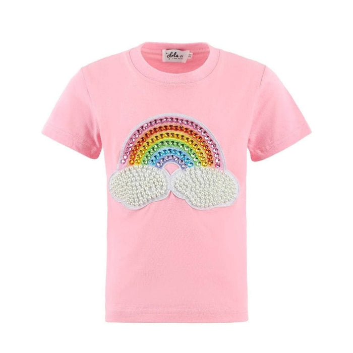 Pink Rainbow Pearl Patch T-shirt   image 2