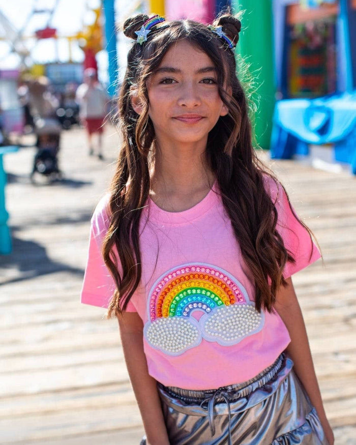 Pink Rainbow Pearl Patch T-shirt   image 0