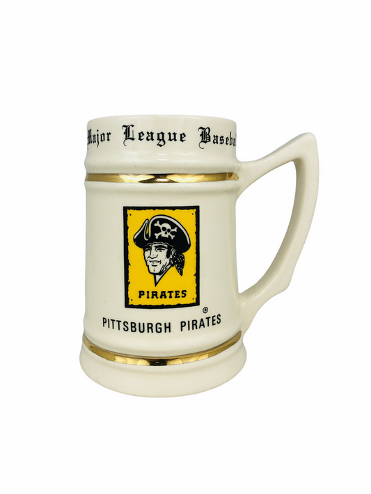 PITTSBURGH PIRATES VINTAGE 1980'S CERAMIC STEIN MUG