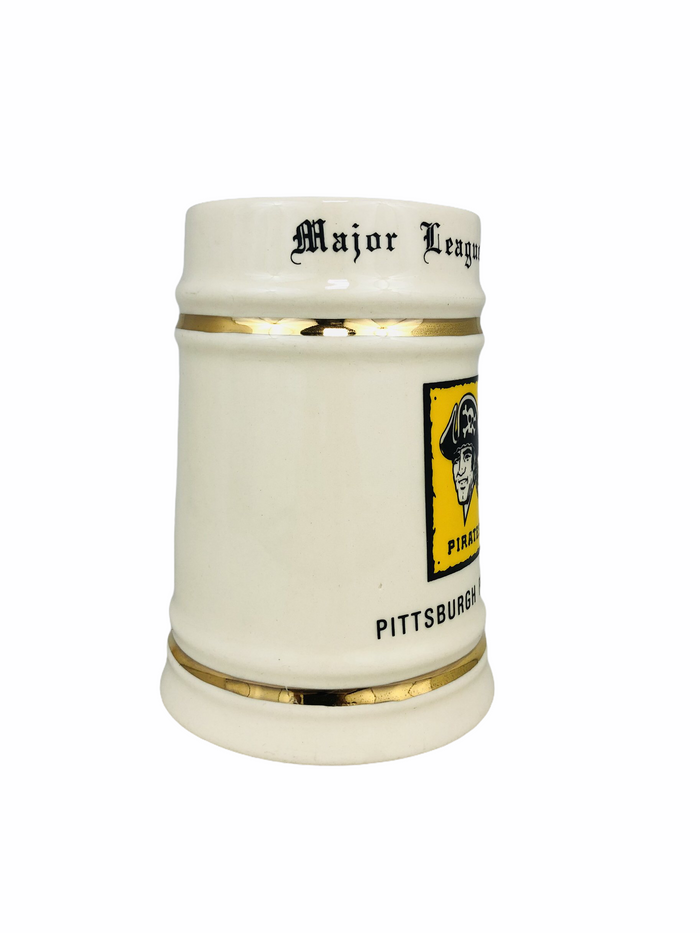PITTSBURGH PIRATES VINTAGE 1980'S CERAMIC STEIN MUG