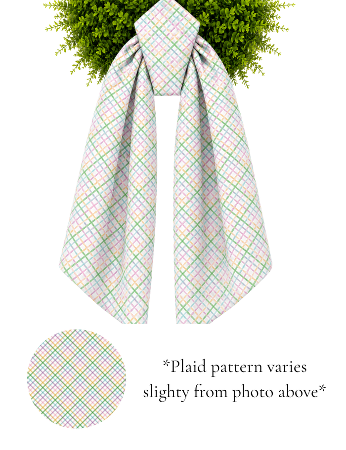 Plaid Wreath Sashes