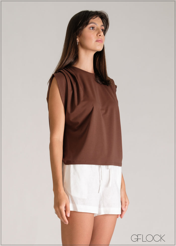 Pleat Detail Top - 110626