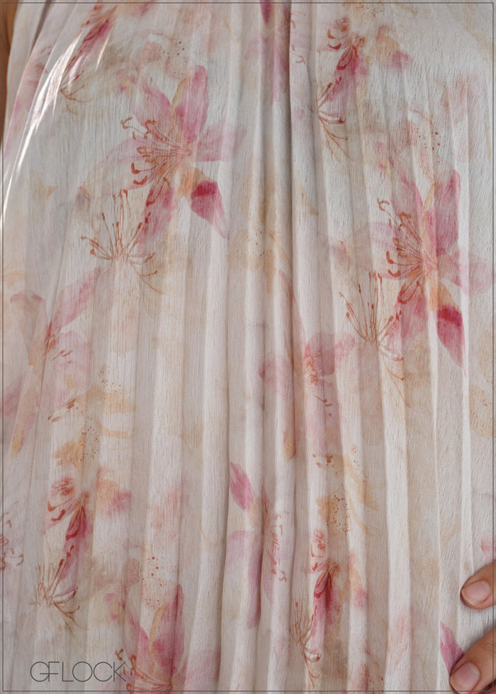 Pleated Mini Dress - 050626