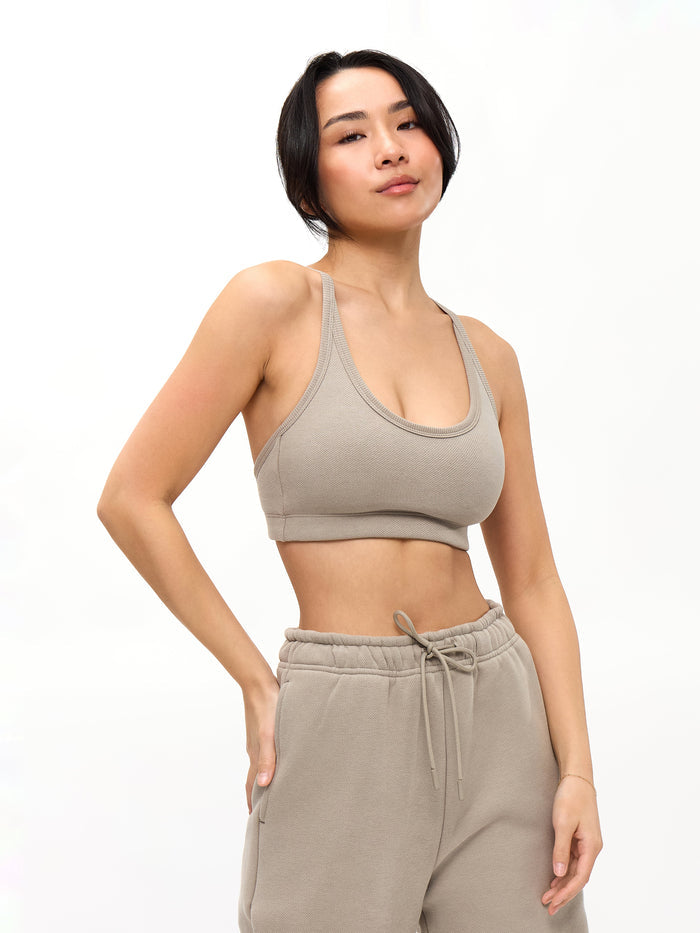 Plush Fleece Bralette - Neutral