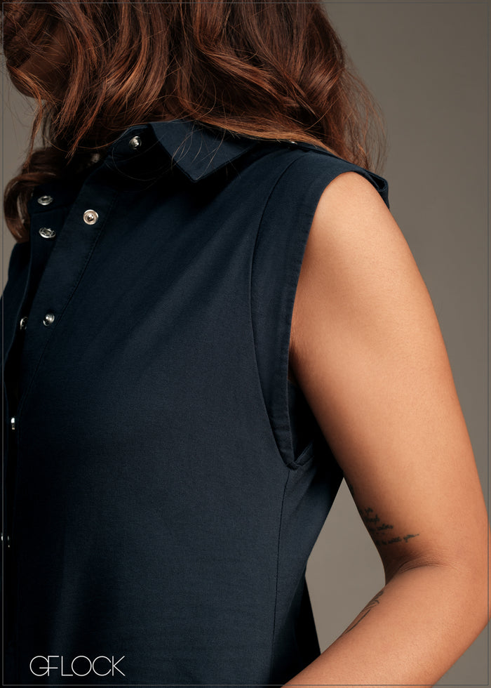 Pocket Detail Dress - 100426