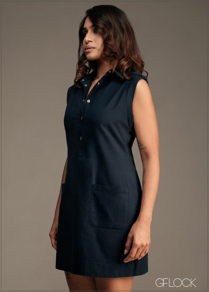 Pocket Detail Dress - 100426