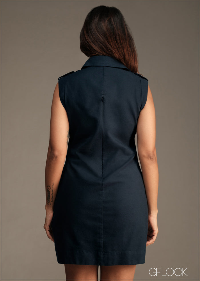 Pocket Detail Dress - 100426