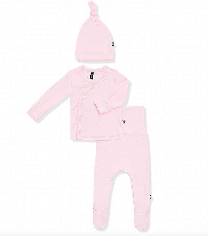 pointelle take me home set with cap