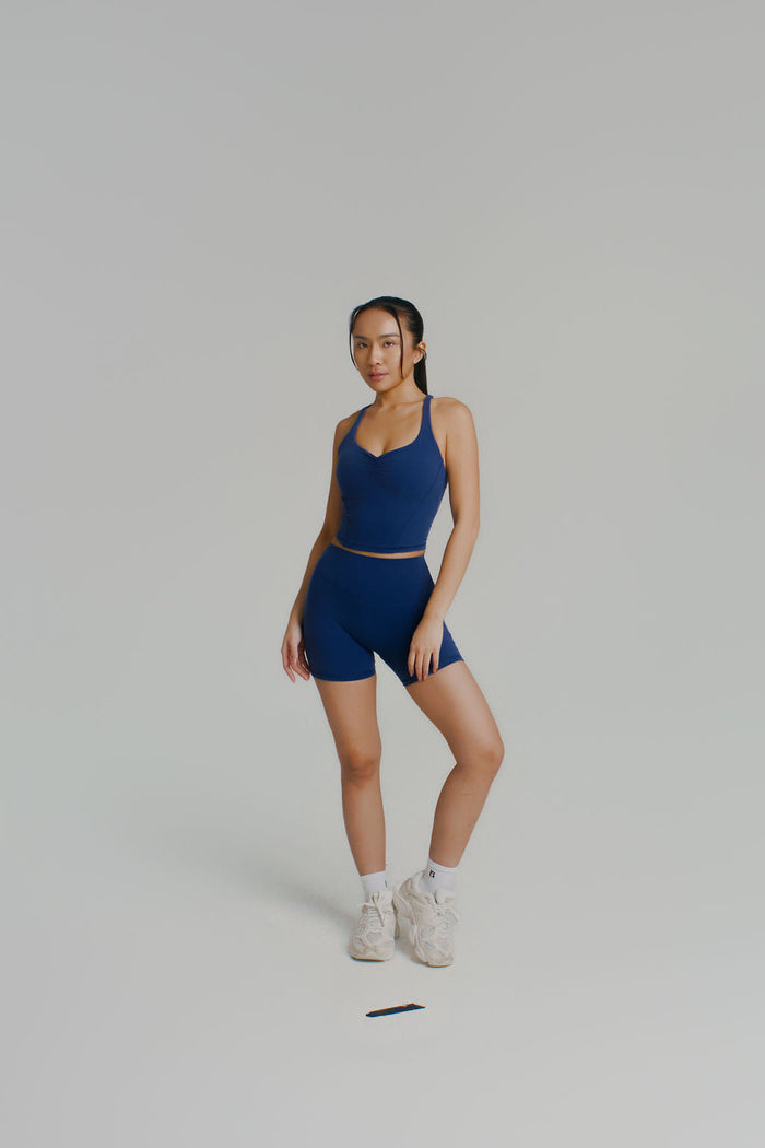 Poshknit Aggressive Scrunch Short 5" - Baked Blue