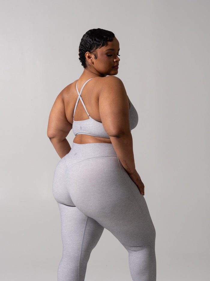 Poshknit Sports Bra - Platinum