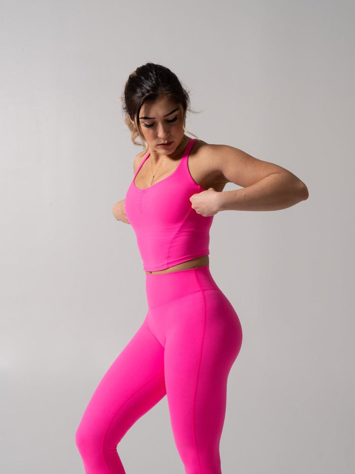Poshknit Waist Tank - Hot Mess