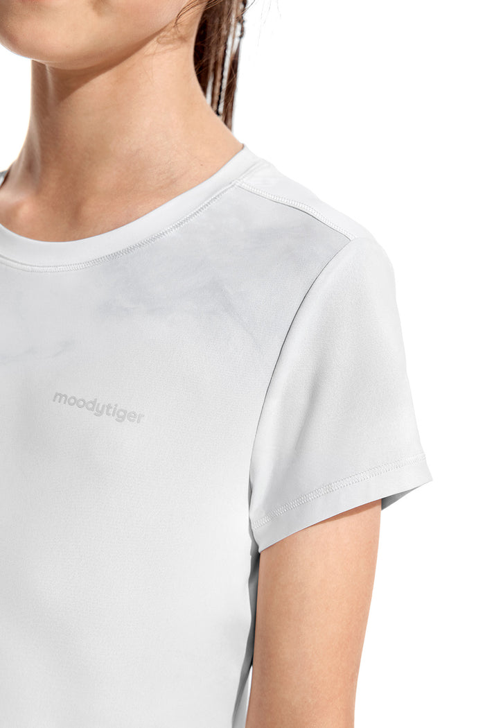 Printed Short Sleeves **Variegated White**