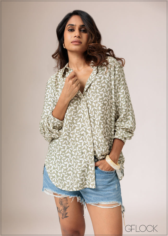 Printed Basic Shirt - 010626