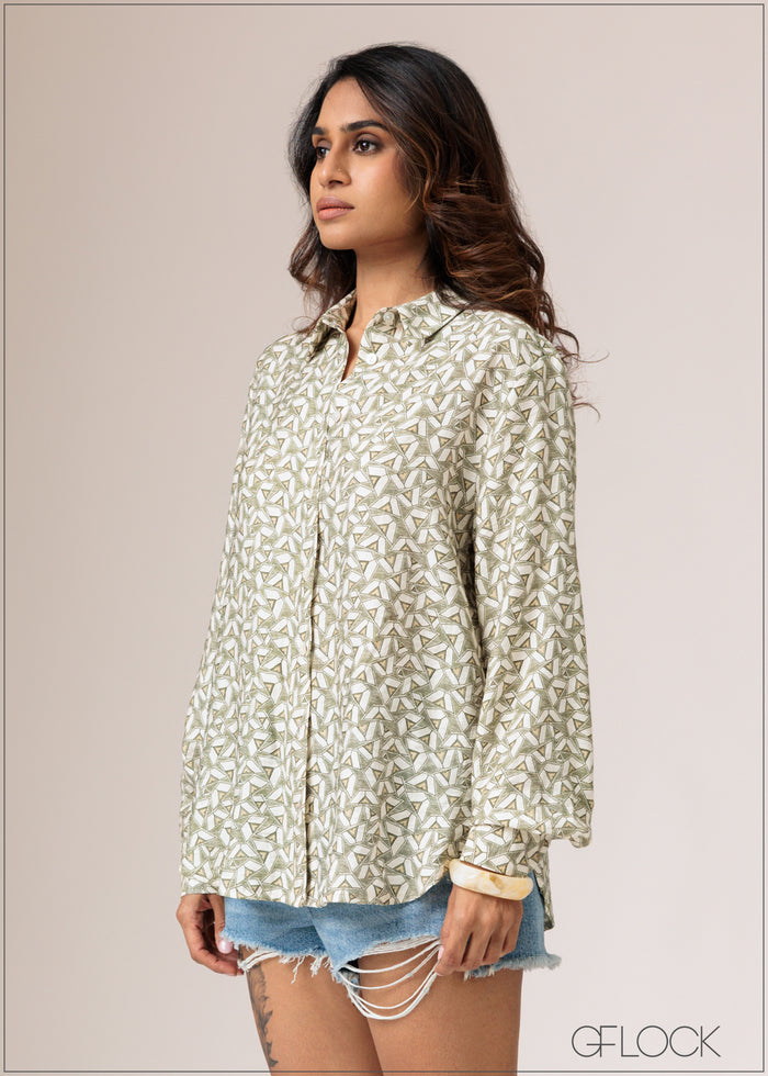 Printed Basic Shirt - 010626