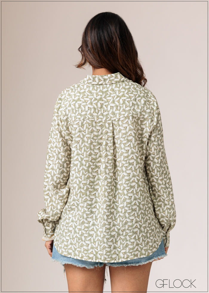 Printed Basic Shirt - 010626