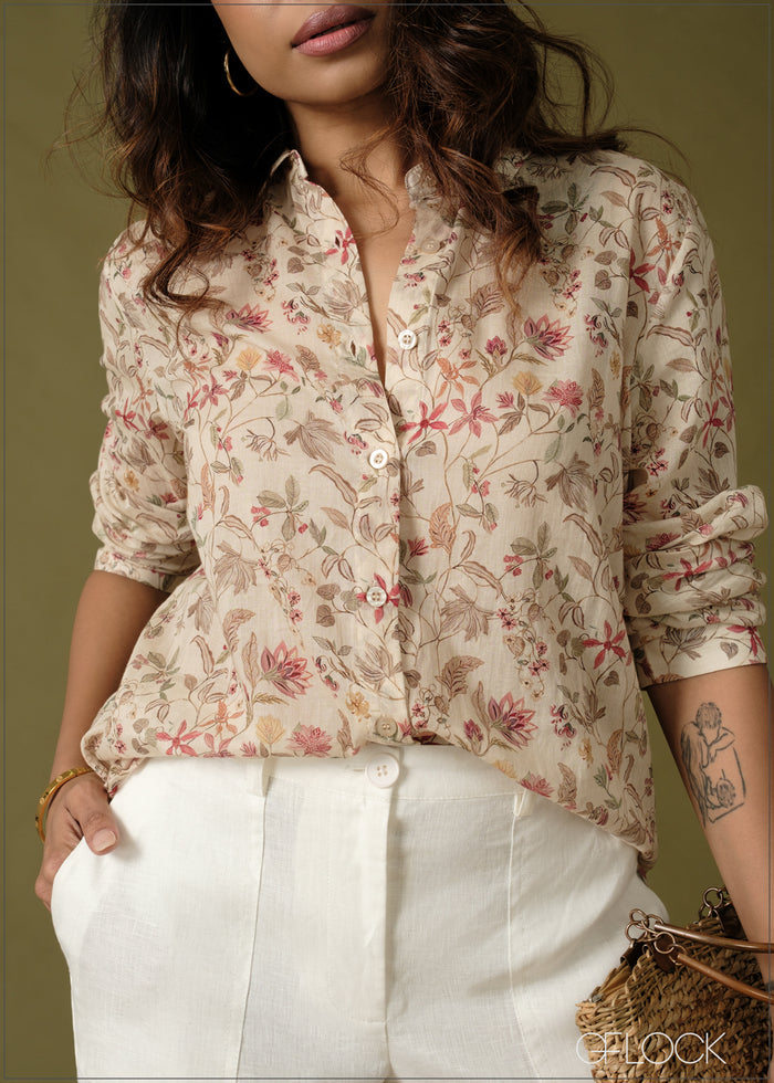 Printed Basic Shirt - 100726