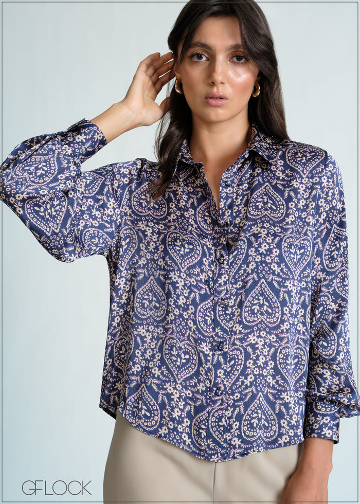 Printed Basic Shirt - 170726