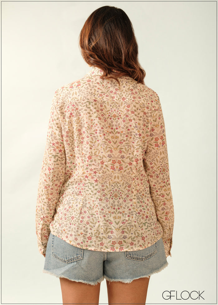 Printed Basic Shirt - 270726