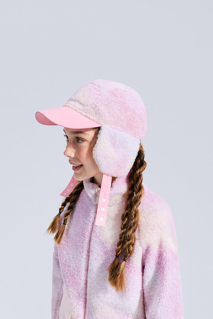 Printed Fleece Cap **Chasing Light Pink**