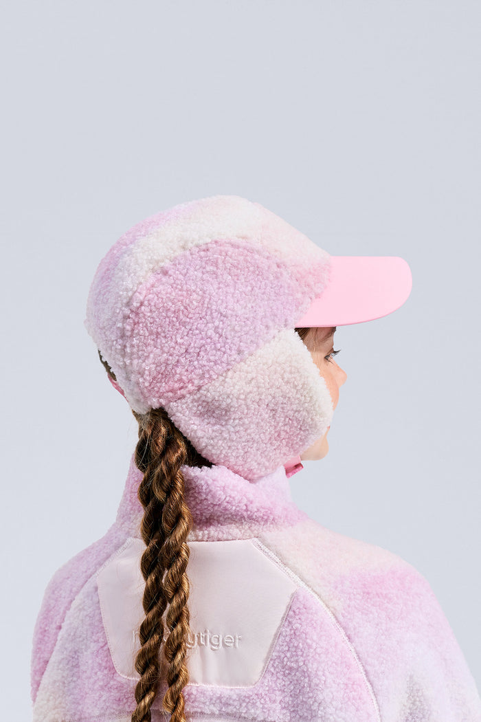 Printed Fleece Cap **Chasing Light Pink**