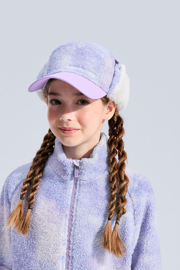 Printed Fleece Cap **Chasing Light Purple**