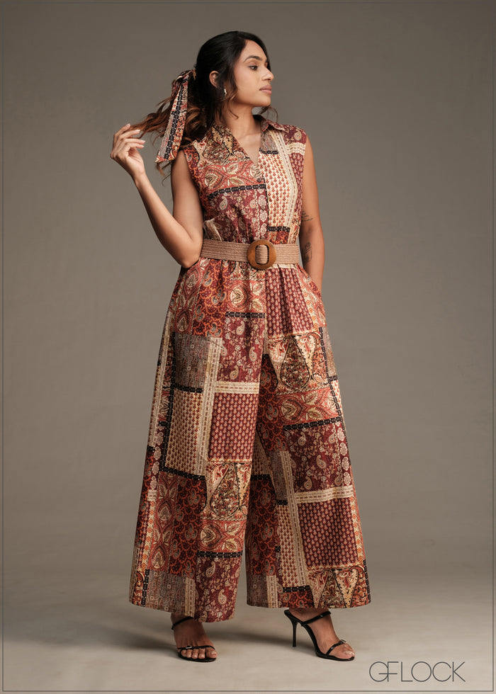 Printed Jumpsuit - women’s jumpsuit at GFLOCK Sri Lanka